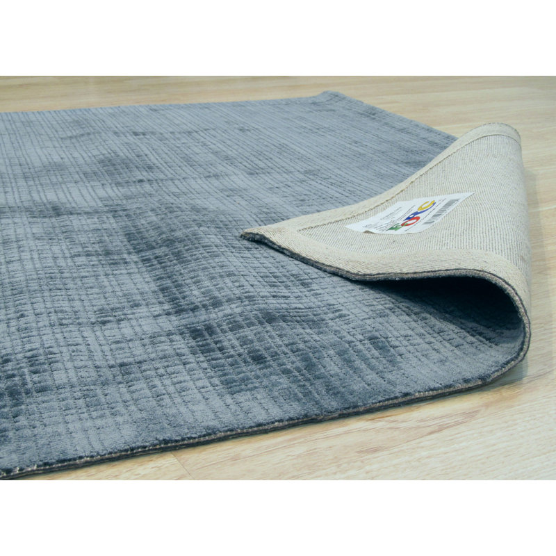 Clarissa Blue Handmade Rug, Rectangle 8'9" x 11'9"
