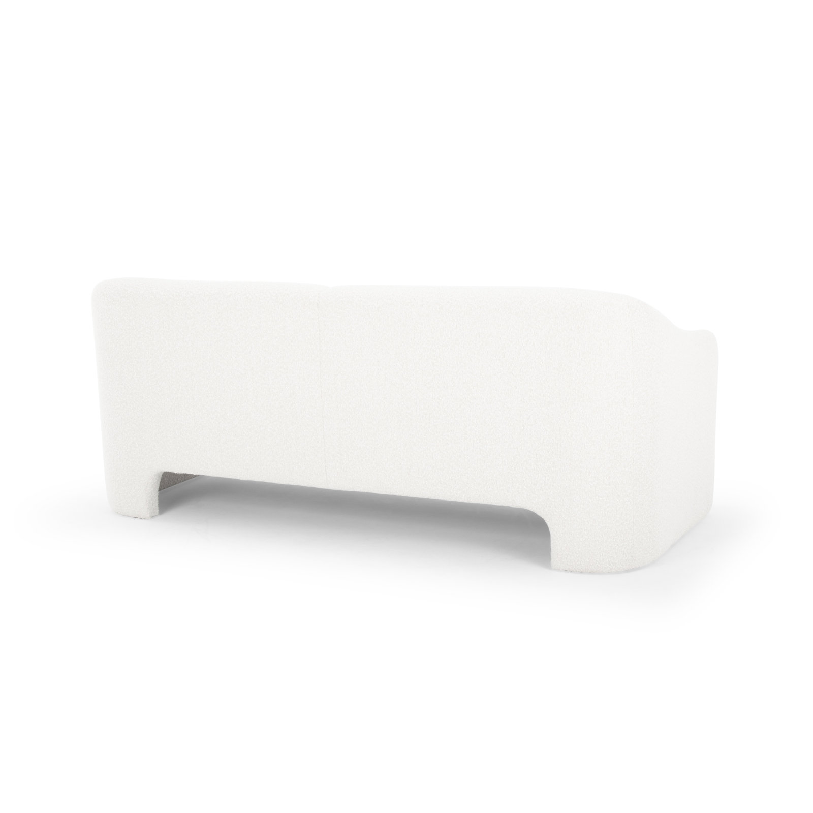 Ambrosia 80'' Upholstered Sofa, White Polyester