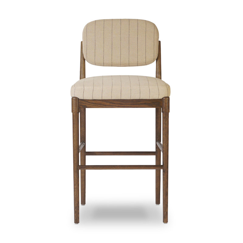 Esther Stool-Lavon Flint, Bar Stool (31.18" Seat Height), Drifted Oak, Lavon Flint