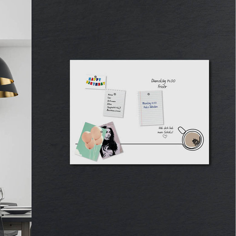 Magnetic Glass Photo Memo Board