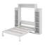 Lit escamotable double avec tablettes et DEL