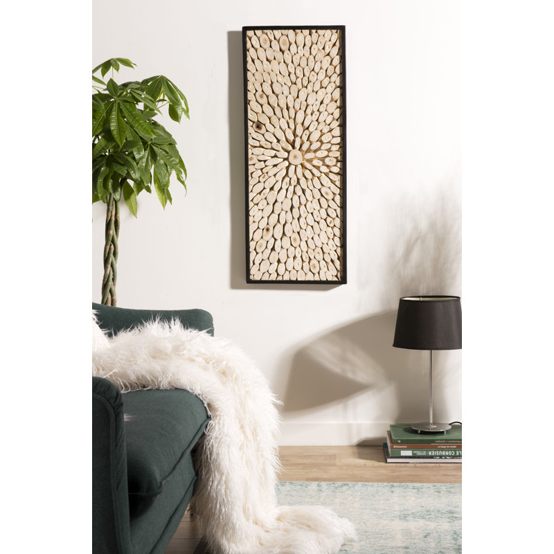 Handmade Abstract Wall Decor on Solid Wood
