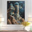 Rose, beige, espace, espace, observatoire, observatoires, art mural, salon-2022035449-2022035451