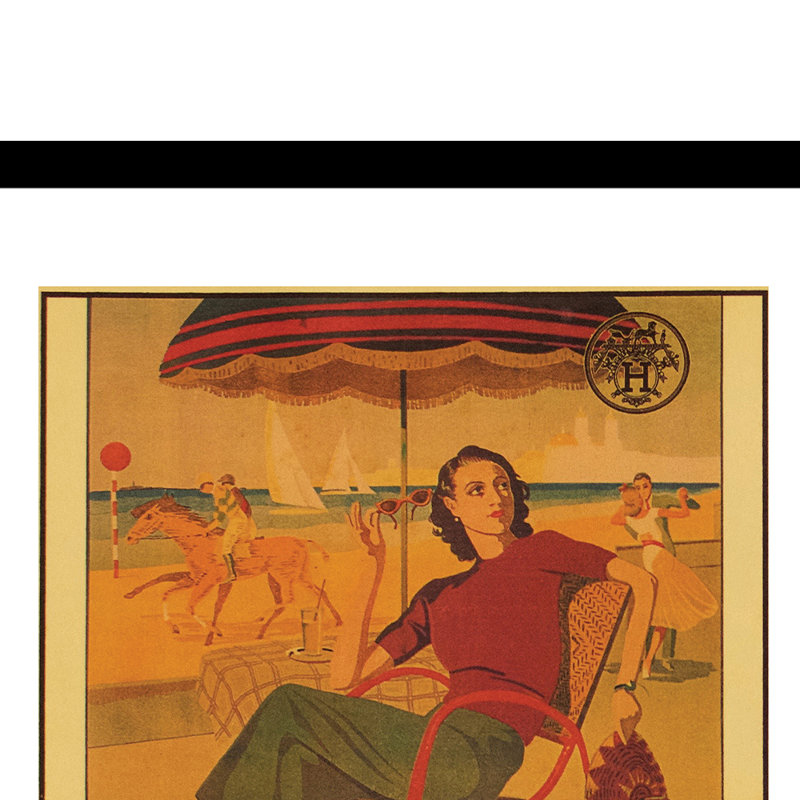 Paris Styling at the Beach - cadre photo, impression sur toile