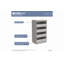 Unité de rangement modulaire à 4 tiroirs l 21,38 po, ensemble de 2
