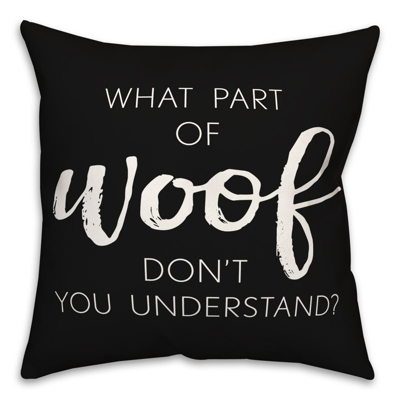 Outdoor Reversible Throw Pillow, H 18 po x l 18 po, Noir