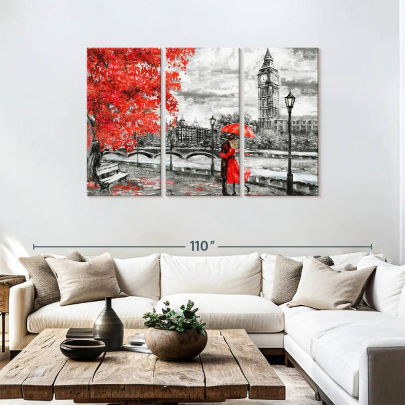 Hardie Pop Romantic London Couple, 48" H x 74" W