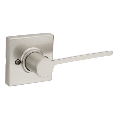 Kwikset Single Dummy Door Lever with Square Rosette