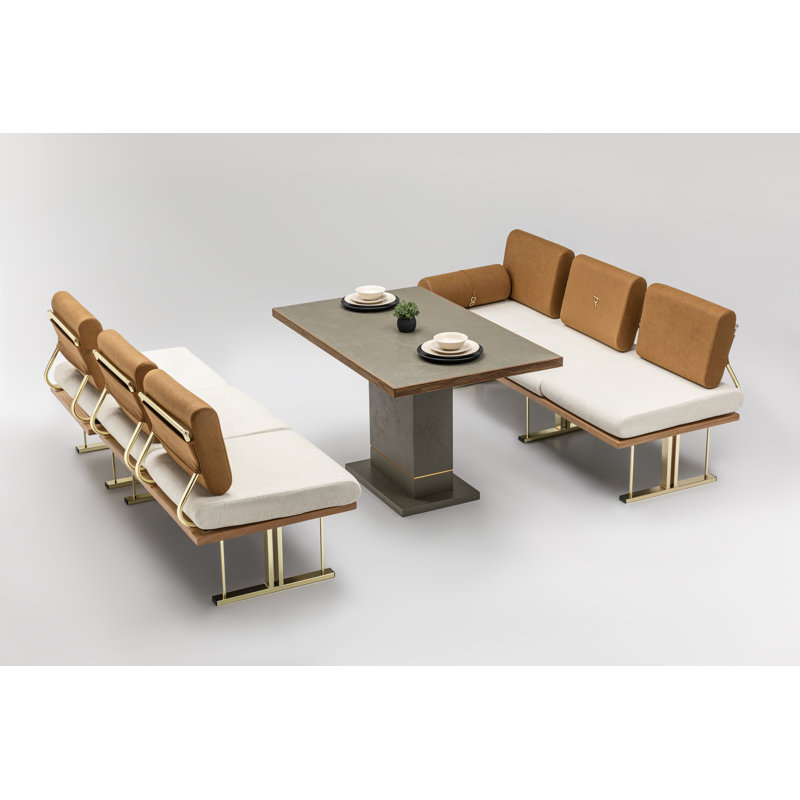 Ensemble de salle à manger rectangulaire pour restaurant de L 31,5 po x l 63 po