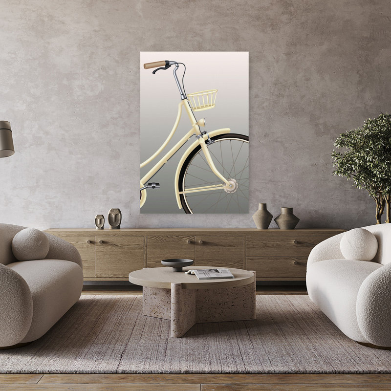 Vélo, art contemporain, H 48 po x l 32 po