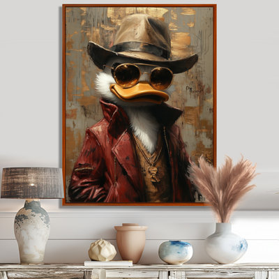 Scrooge Mcduck As Scarface Luxury Gangster - Duck Animal Wall Art