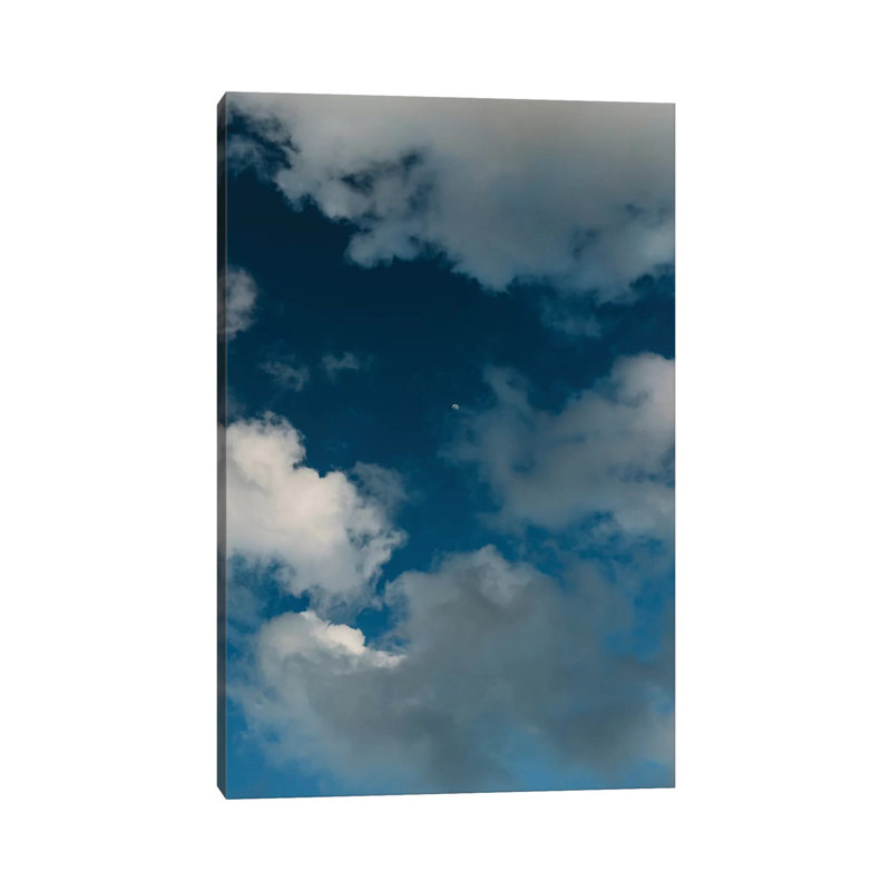Amalfi Coast Moon 1 Piece Wall Art on Canvas, 66.04cm H x 45.72cm W x 3.81cm D, Wrapped Canvas