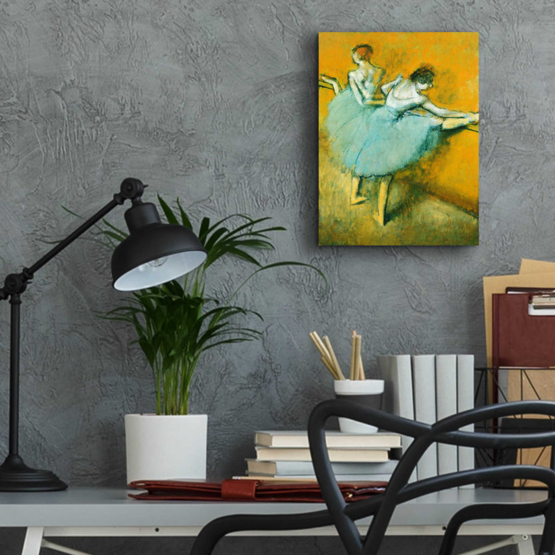 «Dancers At The Barre» par Edgar Degas, H 16 po x l 12 po x P 0,13 po
