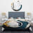 Blue And Gold Modern Art Abstract Painting VI BeddingMicrofiber / Polyester Duvet Cover Set-253743087