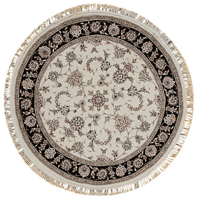 Handmade Silk and Wool Area Rug