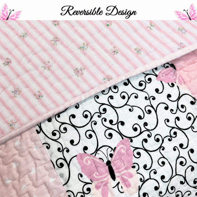 Beatrice Cotton Patchwork Quilt, Queen Quilt + 2 Standard Shams