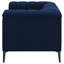 Chaise de salon bleue Darci