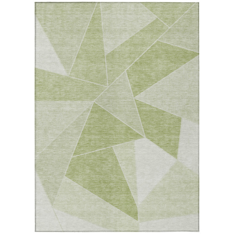 Geometric Indoor / Outdoor Rug, Rectangle 5' x 7'6"