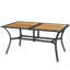 Table de salle à manger rectangulaire en faux bois Stable