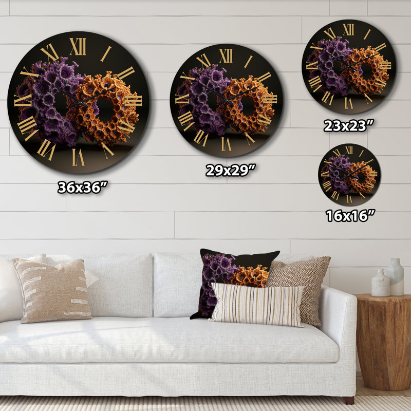 Horloge murale en métal Antopterylium, Petit