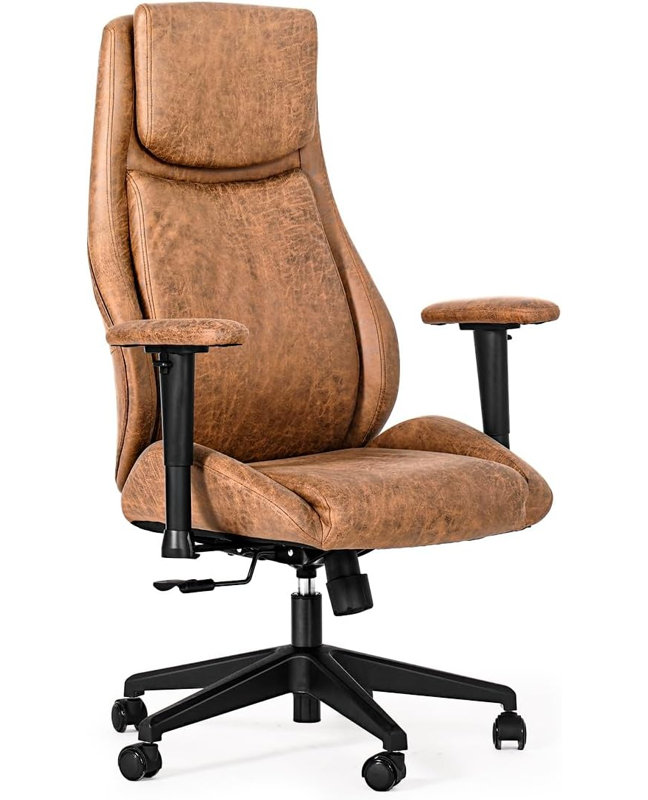Chaise de bureau Prague, Brun