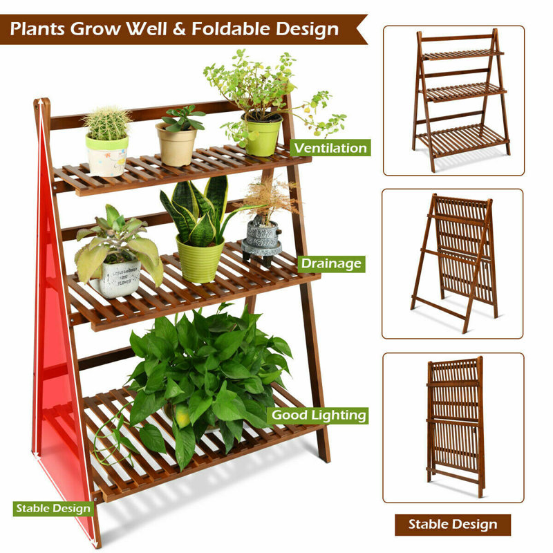 40.64 cm W Solid Wood Shelving Unit