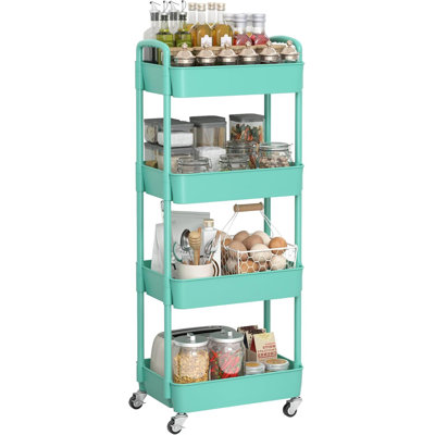 Plastic Rolling Utility Cart with