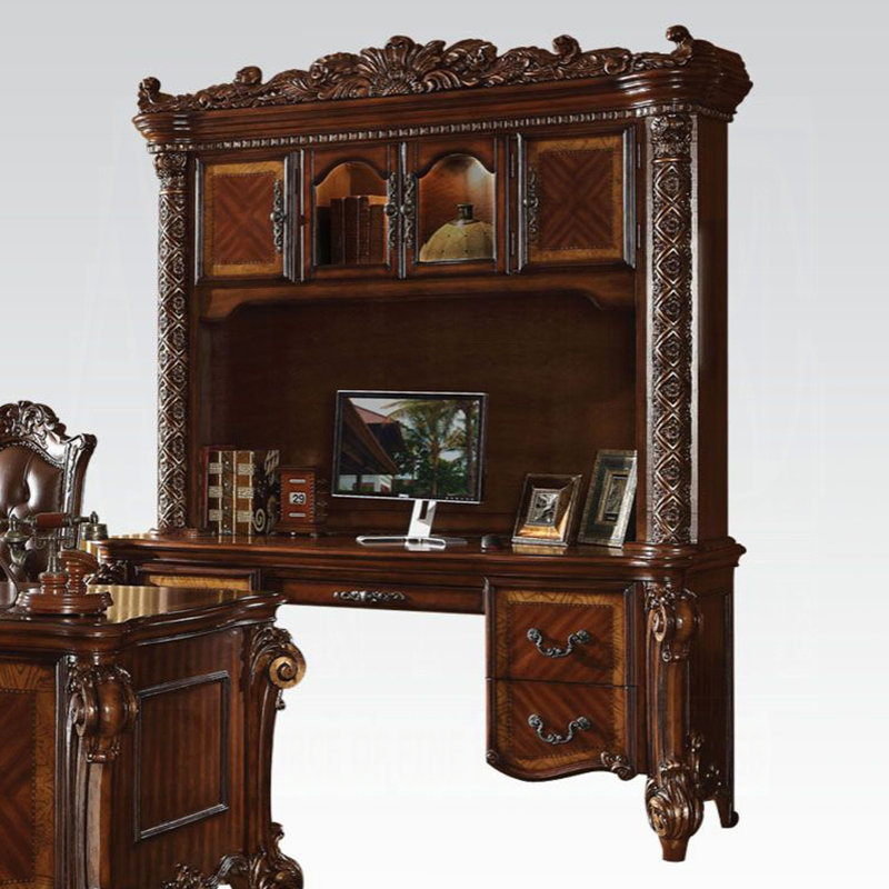 Bureau d'ordinateur et huche ACME Vendome, cerisier