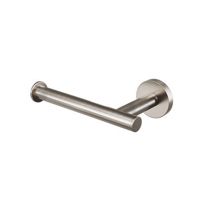 Lava Wall-Mounted Toilet Paper Holder - Brushed Nickel (RH Post), Premium Brass Construction, Installation Hardware Included