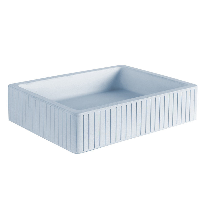 Newterra 19.62'' L Bathroom Sink, Aqua