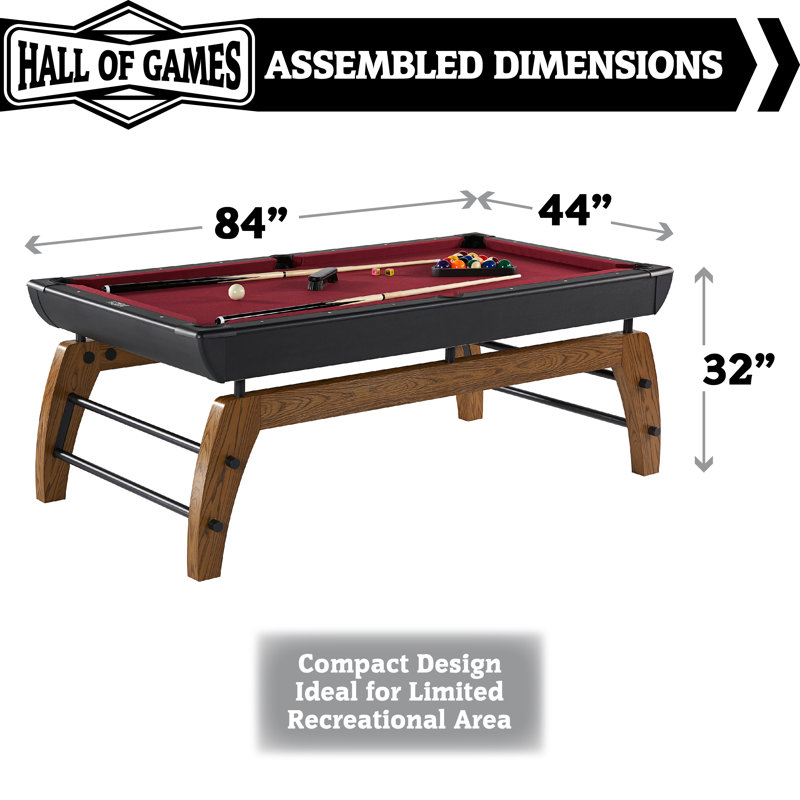 Hall of Games Edgewood 7' Pool Table with Playing Accessories
