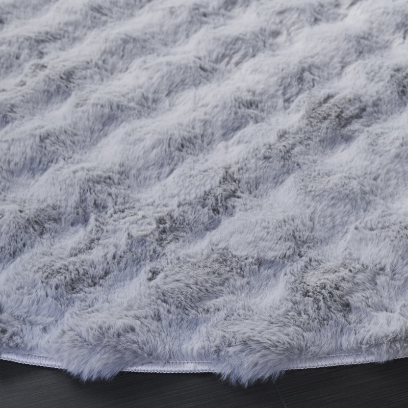 Tapis Faux Rabbit Bubble 100 Performance, Rond 6 pi
