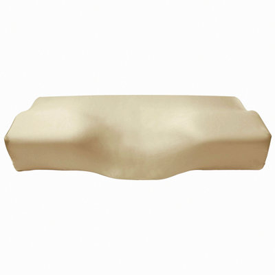 OrthoSilk ErgoCerv Pillowcase - Mulberry Silk Cover for Memory Foam Pillow - Beige Contour Pillow Protector - 15" - Orthopedic Sleep
