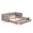 Upholstered Extendable Daybed Frame With Trundle-1748194087