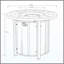 Table ronde de foyer d'extérieur au propane en acier 50000 BTU pour le jardin extérieur