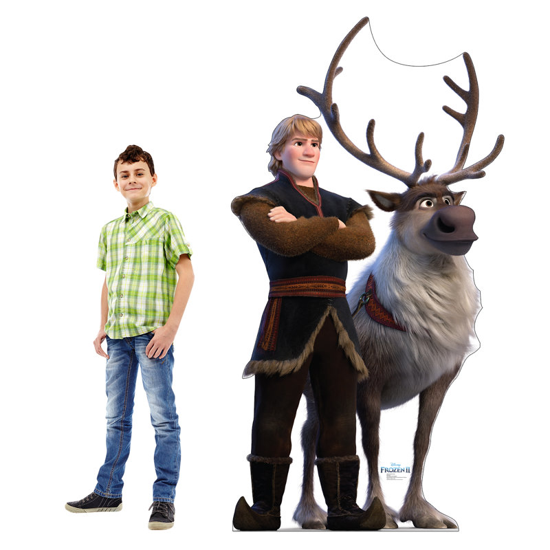 Frozen II Kristoff and Sven Life-Size Cardboard Standup