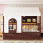 Lit simple pour enfant avec tente Haven, garde-corps hauts et tiroirs de rangement Haven-134060241