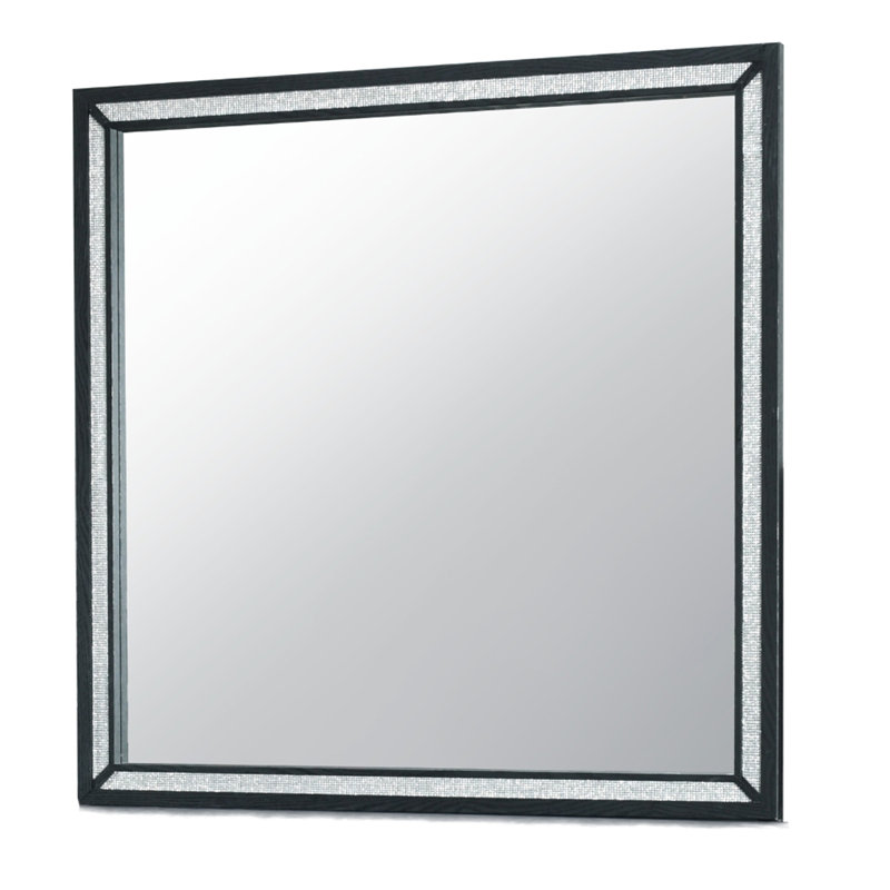 Miroir noir CARLOS, Noir