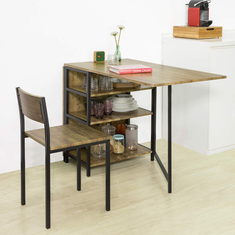 Higgston Extendable Metal Base Dining Table