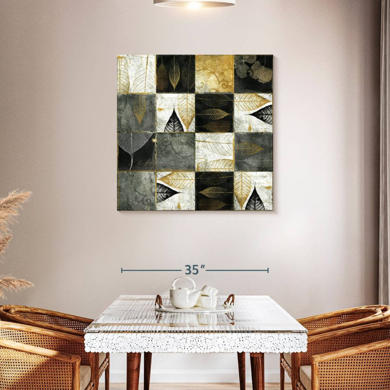Harnek Leaf Patterned Tiles, 36" H x 36" W