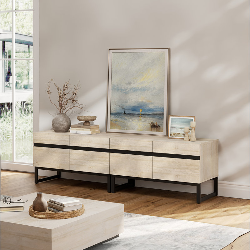 Crédence de rangement l 70,9 po Aadam, Beige