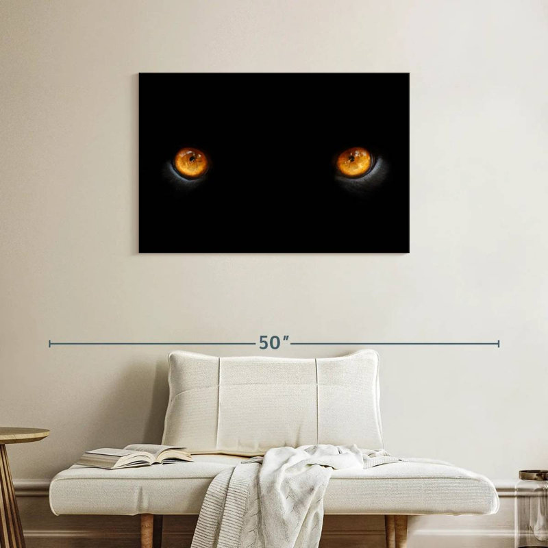Brampt Black Panther Eyes, 24" H x 36" W