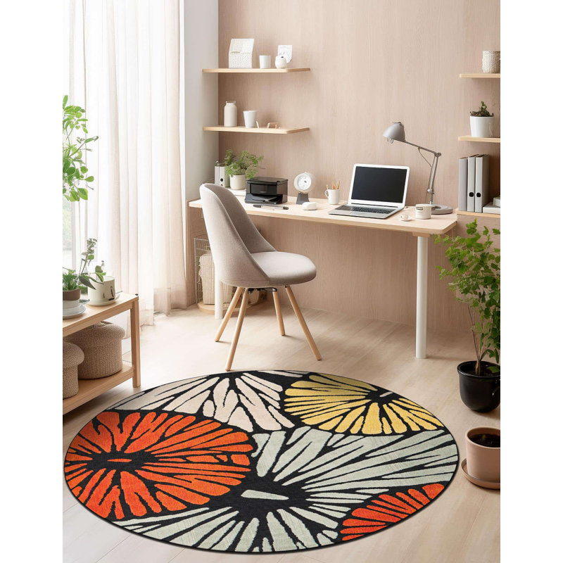 Tapis Bungalow Rose Cabana Caimin, Rond 6 pi 1 po