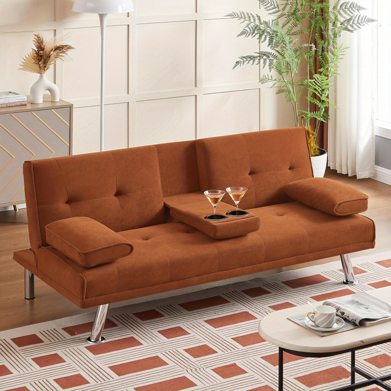 Futon rembourré Weissport 65, Orange