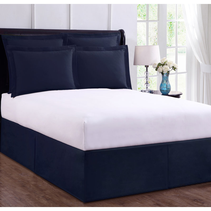 Bed Maker's No Lift Wrap Around Bed Skirt, 14" Drop, Twin, Mocha, Twin, Mocha