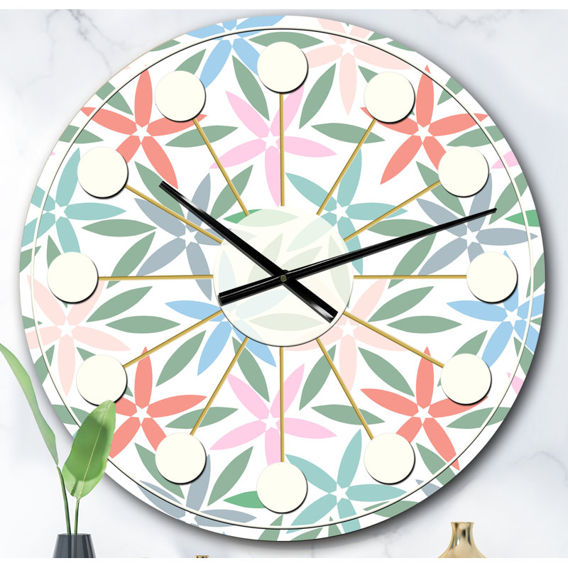 Horloge murale rétro Mid-Century, Surdimensionné