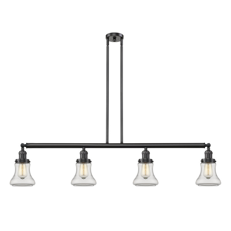 Edda 4 - Light Kitchen Island Pendant, Clear, No Bulb Included, Polished Nickel