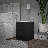 Maiesha Black 2-Piece Modern Bedroom Set With 6-Drawer Dresser And 2-Drawer Nightstand