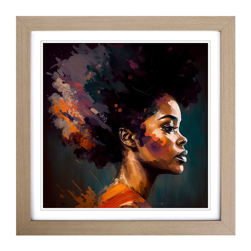 Single Picture Frame Print on Wood, Oak Framed