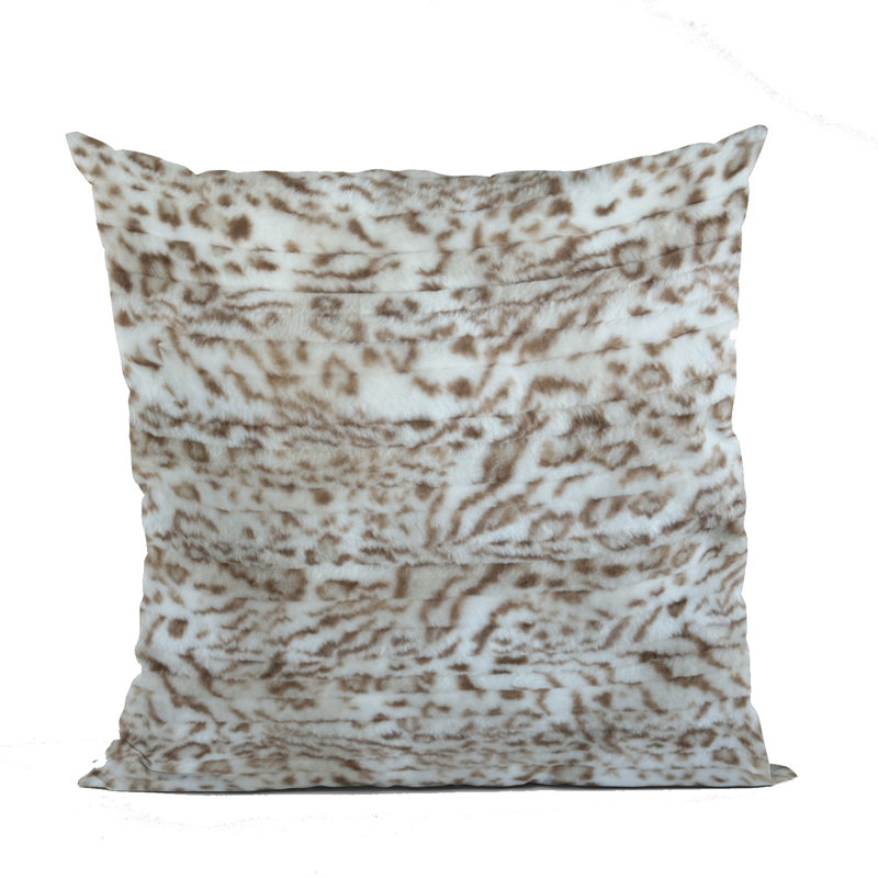 Animal Print Reversible Throw Pillow, 20" x 36", Animal Print, Light Brown